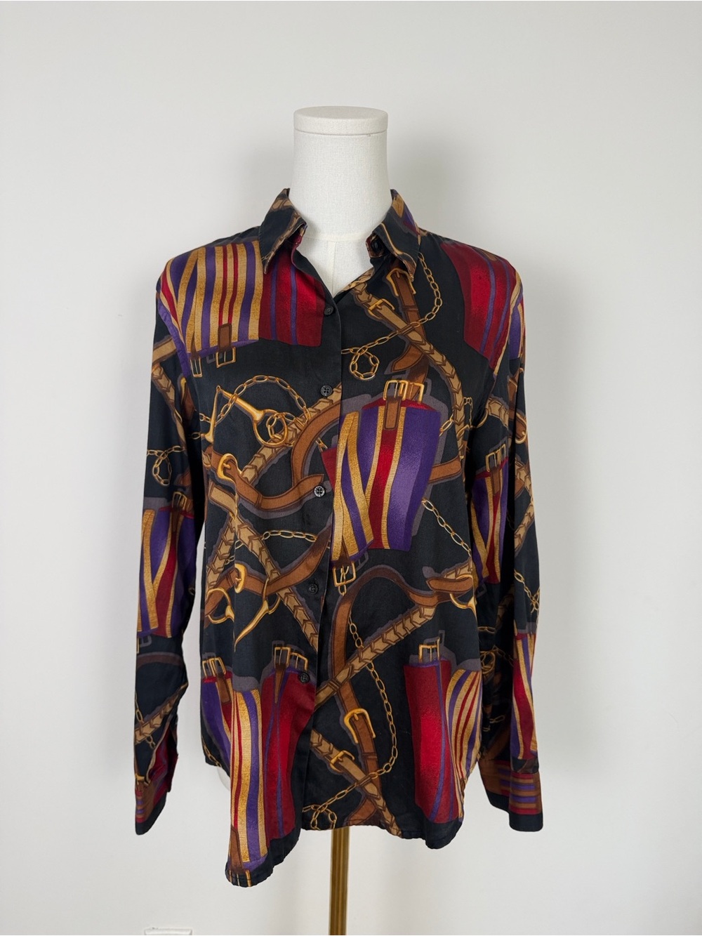 Vintage Ralph Lauren Equestrian Button Down Shirt PL